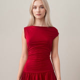 One Shoulder Mini Balloon Dress
