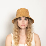 Wyeth Tali Raffia Bucket Hat in Camel