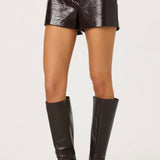 ASTR The Label Wynn Velvet Shorts