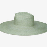 Wyeth Brie Wide Brim Wheat Straw Hat in Sage