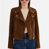 LAMARQUE Donna Suede Biker Jacket