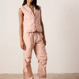 Danny Relaxed Mineral Print Drawstring Pant