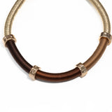 Lusso Dark Segment Choker Necklace