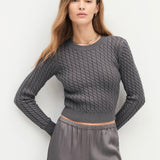 Favorite Daughter The Feel Good Sweater in Grey Shadow