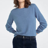 Favorite Daughter The Favorite Cashmere Crew in River Blue