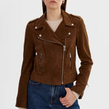 LAMARQUE Donna Suede Biker Jacket