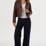 Valeria Leather Biker Jacket
