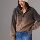 Colorush Brushed Dip Toto Jacket in Cappuccino Dip