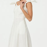 Charelin Linen Off Shoulder Dress