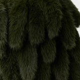 Naked Wardrobe Faux Foxtail Cropped Jacket