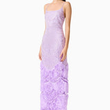 Elliatt Cerise Embellished Gown