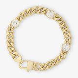 Melinda Maria Julian Triple Diamond Cuban Chain Bracelet