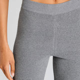 SEROYA Mickie Knit Flare Pant in Medium Grey