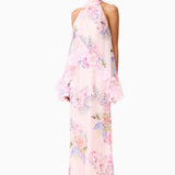 Elliatt Millie Tiered Gown in Pink Floral