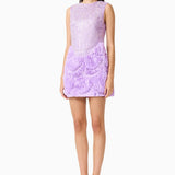 Elliatt Cerise Embellished Mini Dress