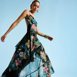 Retrofête Samara Silk Chiffon Dress