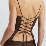 Mother of All Deep V Knitted Braids Top