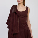 En Saison Delphine Pleated Mini Dress
