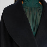 SEROYA Mavis Wool Coat in Black