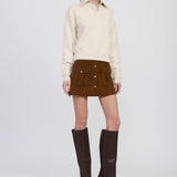 En Saison Azra Mixed Media Sweater