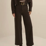 The Mischa Super High Rise Wide Leg Pant in Espresso
