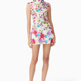 Elliatt Rosette Sleeveless Mini Dress in Multi Floral