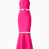 Elliatt Naomi Halter Gown in Raspberry Pink