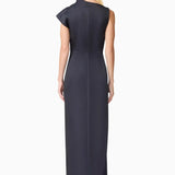 Azelie Asymmetrical Gown in Black