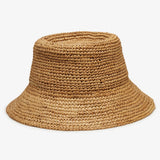 Wyeth Tali Raffia Bucket Hat in Camel