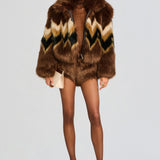 Retrofete Ismay Faux Fur Bomber