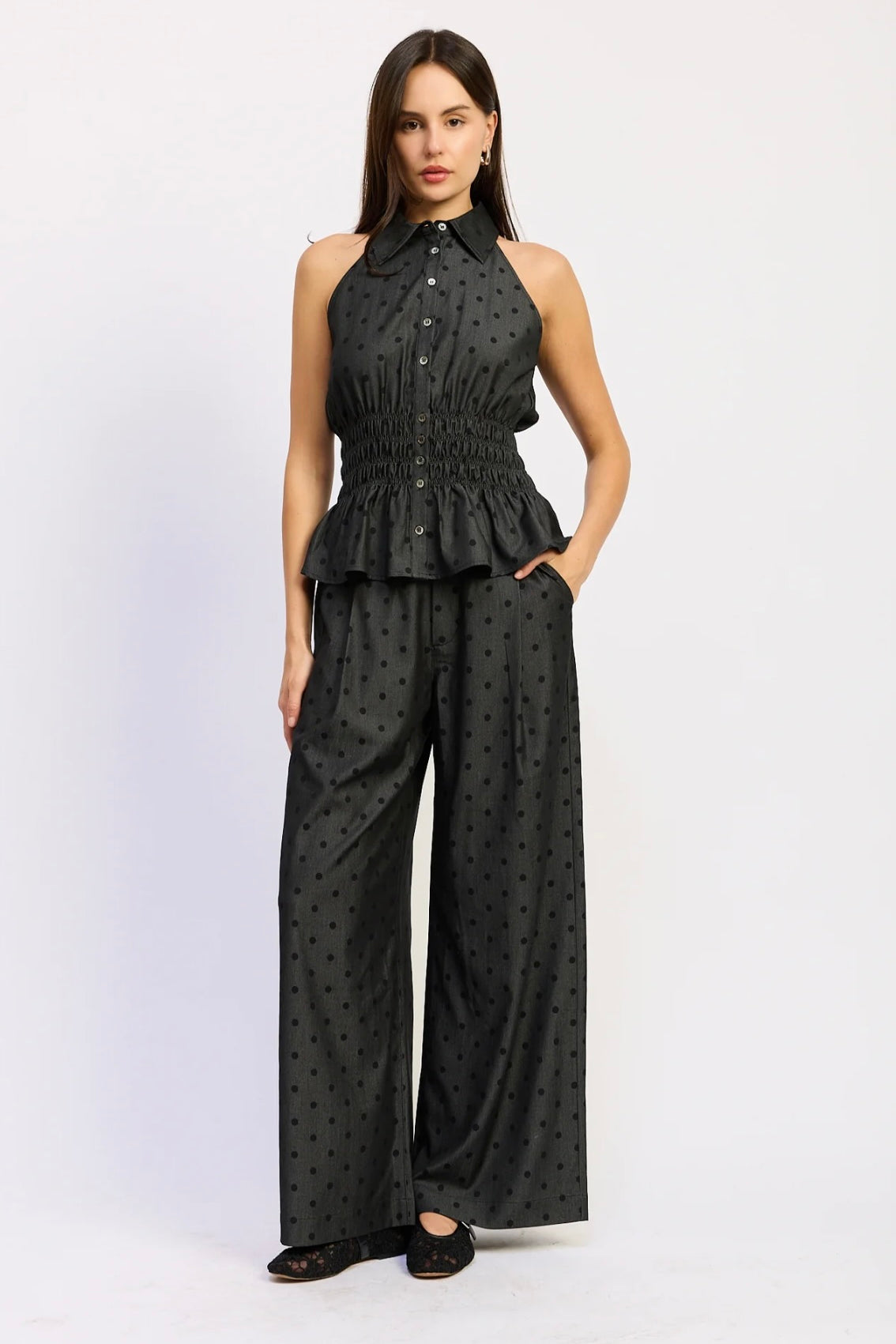 En Saison Adrienne Twill Pants