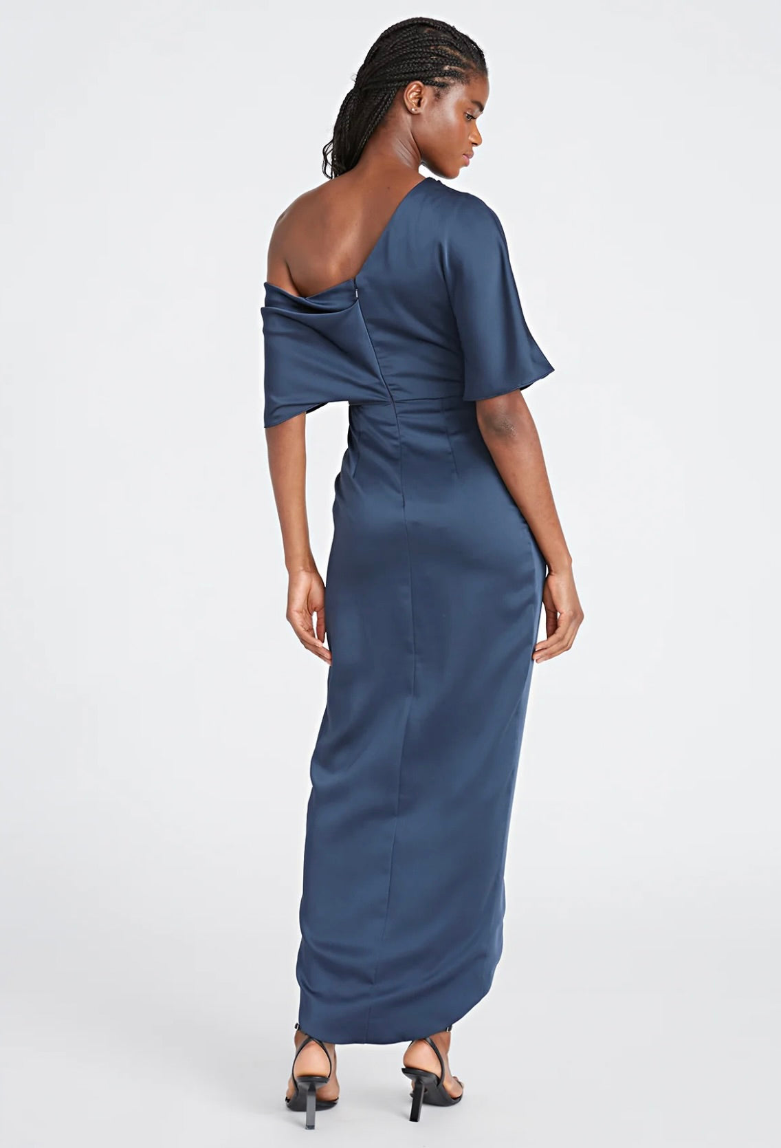 theia one shoulder dress Theia Couture Rayna One Shoulder Draped Gown 12