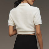 En Saison Bow Embellished Scalloped Hem Skirt