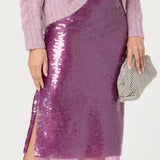 ASTR The Label Shirin Sequin Pencil Skirt