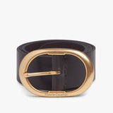 The Jean Belt in Brown Antique Brass