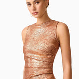 Elliatt Rhian Fitted Mini Dress in Rust
