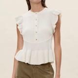 Rhea Knit Sweater in Ivory