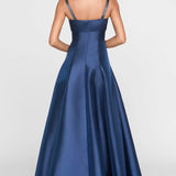 Theia Alba Peek A Boo A Line Gown