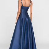 Theia Alba Peek A Boo A Line Gown