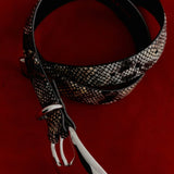 LAMARQUE Cairo Leather Belt in Python