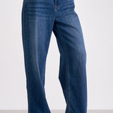 Blue Wash Wide Leg Jeans