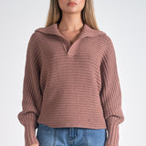 Collared V-Neck Sweater