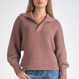 Collared V-Neck Sweater