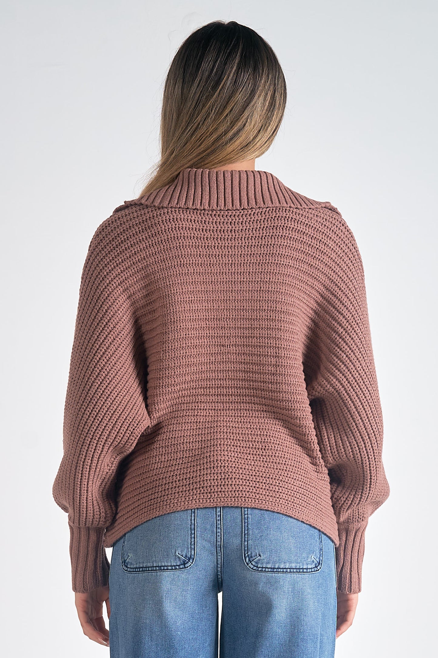 Collared V-Neck Sweater