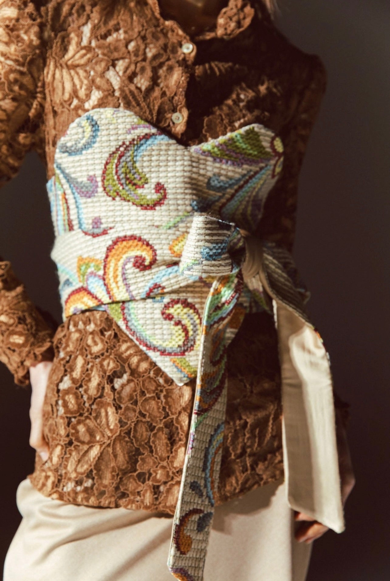 Simona Bonacci Jacquard Bustier in Fantasy