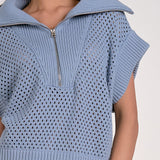 Allie Zip Up - Blue