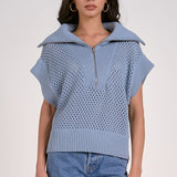 Allie Zip Up - Blue