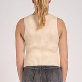 Bella Sweater Vest in Cream