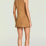 SEROYA Francesca Suede Mini Dress