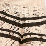 Tori Short in Natural Black Stripe